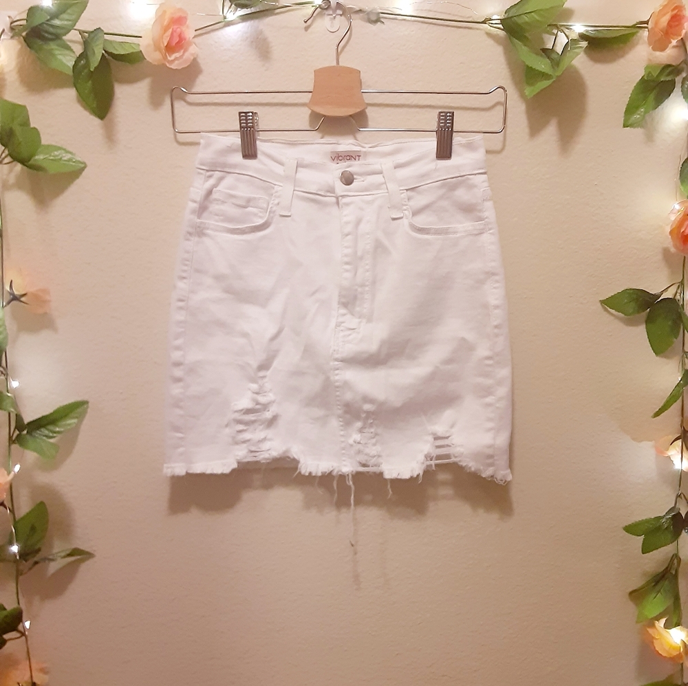 White skirt